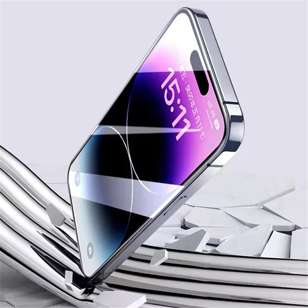 For iPhone 14 Pro Max / 15 Plus Full Screen Protector Easy to Install PET HD Clear Film - 4