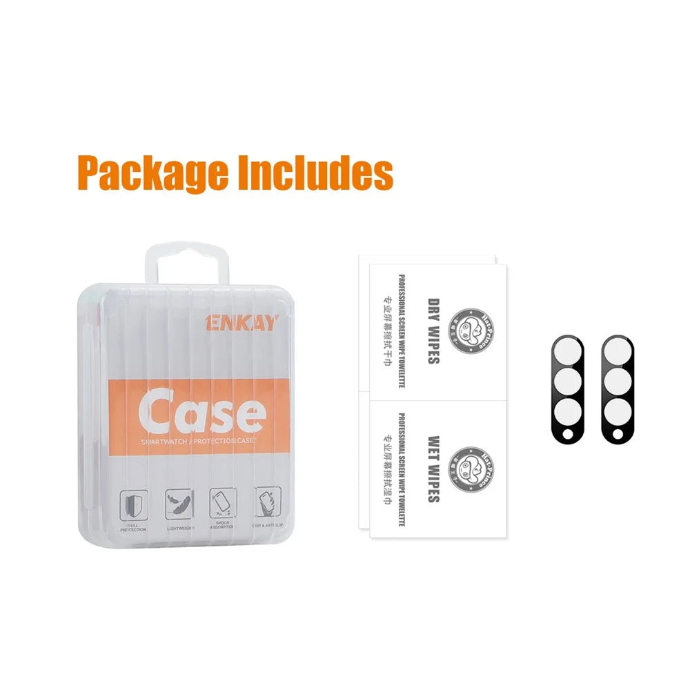 ENKAY HAT PRINCE 2Pcs For Samsung Galaxy Z Fold6 5G Camera Lens Protector Tempered Glass Phone Lens Film - Black - 5
