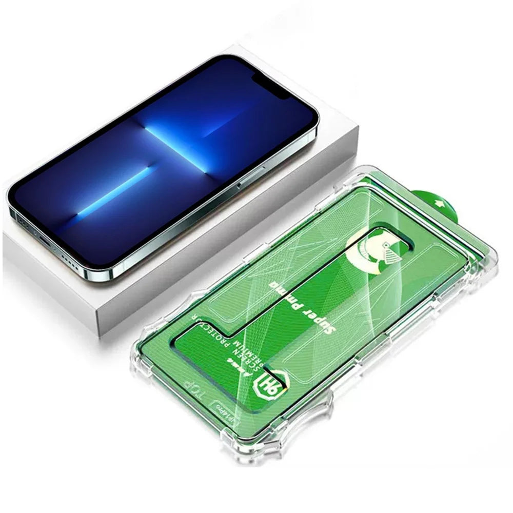For iPhone 13 6.1 inch / 13 Pro 6.1 inch / 14 Full Screen Protector Matte PET Film with Auxiliary Tool - 1