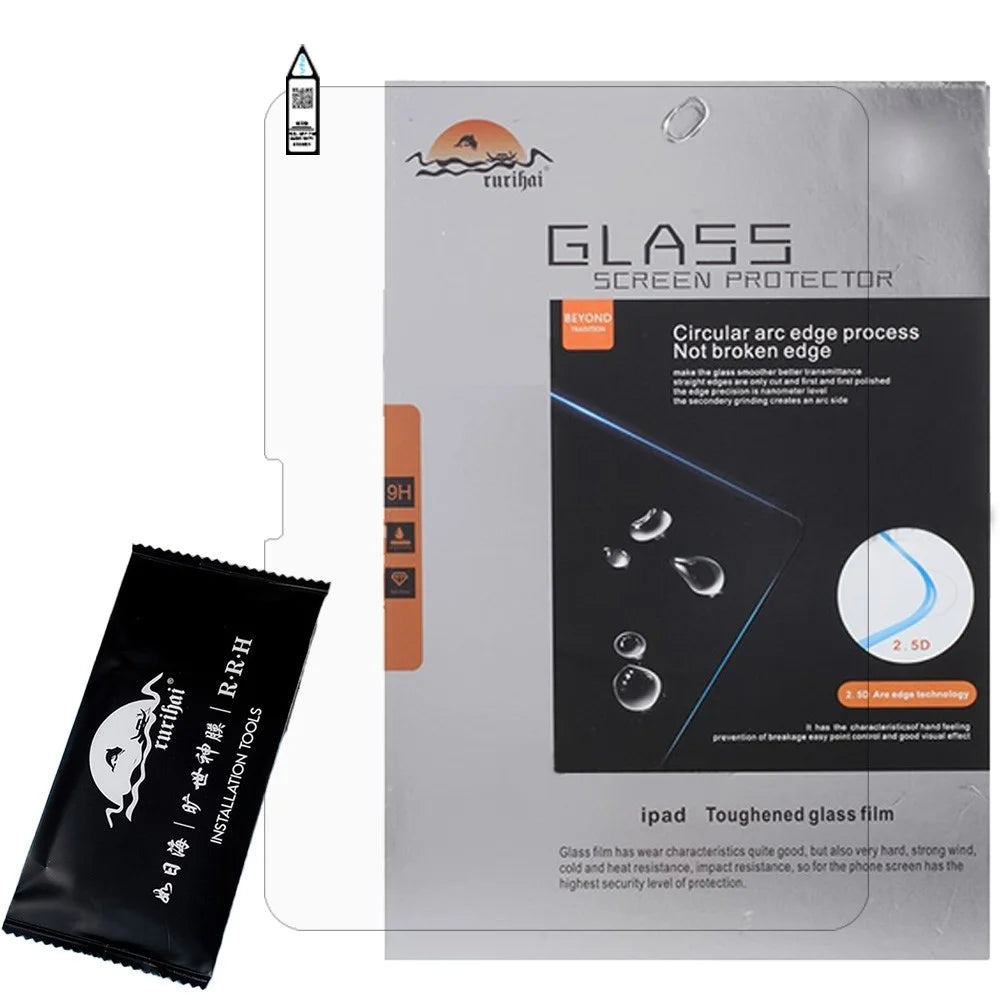 RURIHAI For iPad Air Air 11 (2026) / (2025) / (2024) Full Screen Protector 0.18mm 2.5D AR Clear High Aluminium-Silicon Glass Film - 4
