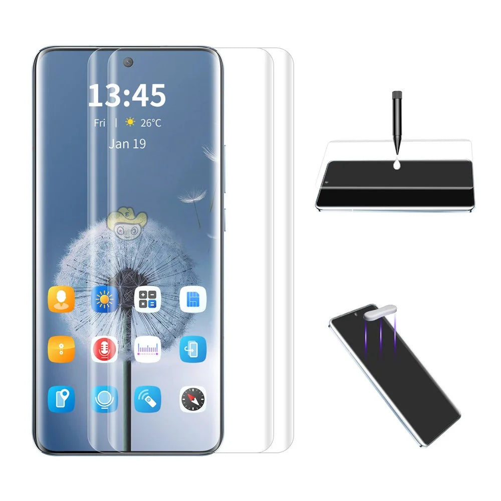 ENKAY HAT PRINCE 2Pcs For Huawei nova 10 4G UV Liquid Full Screen Protector Full Glue Film Support Fingerprint Unlock - 1
