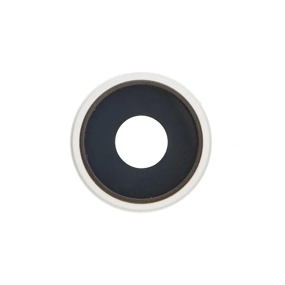 1 Set For iPhone 16e OEM Rear Camera Rim Lens Cover (without Logo) - White - 2