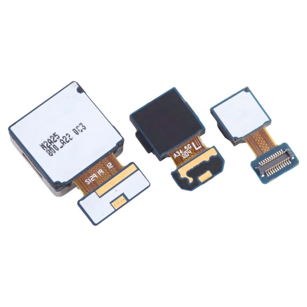 1 Set For Samsung Galaxy A34 5G SM-A346B OEM Rear Camera Lens Module Part (Without Logo) - 3