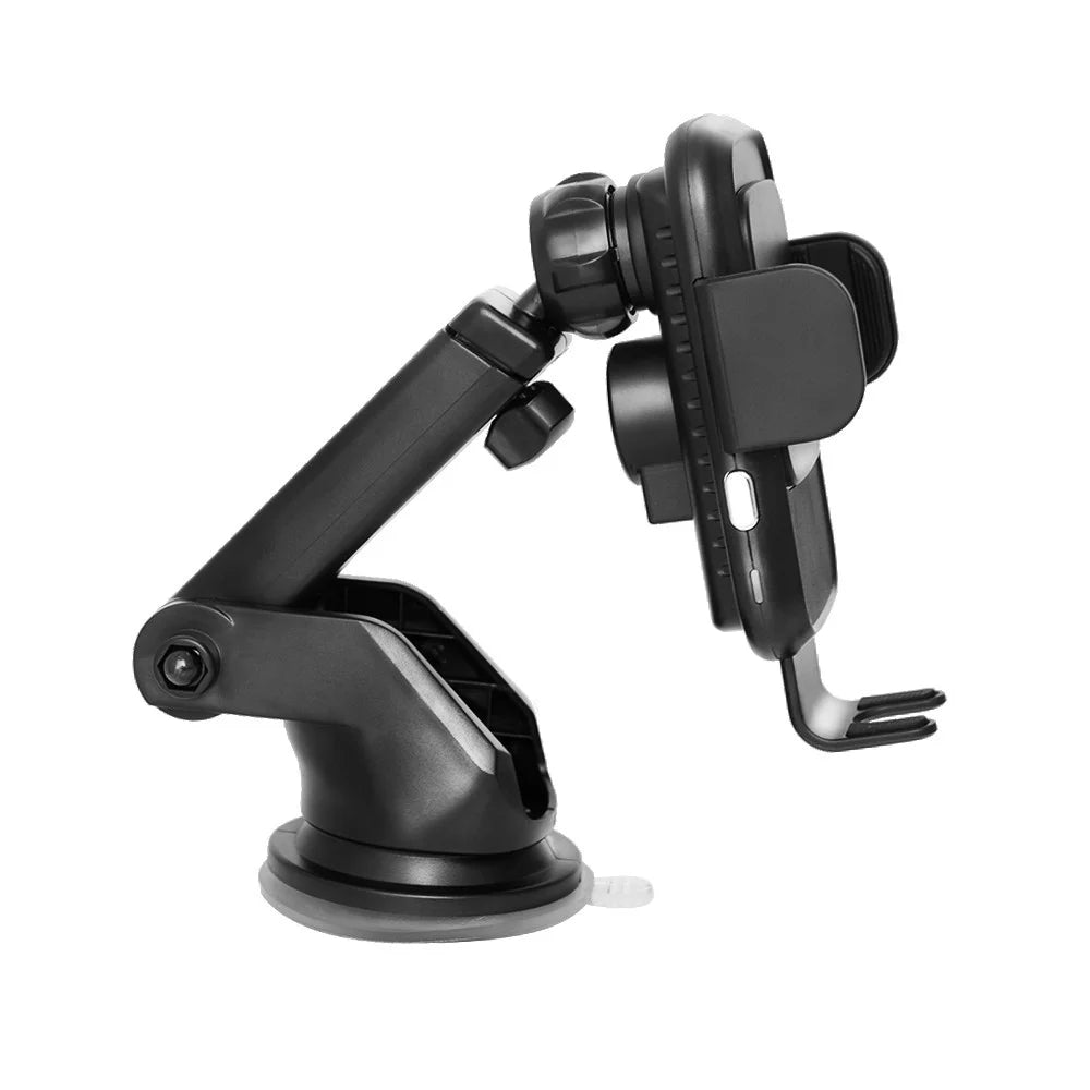 QX680 2-in-1 15W Wireless Charger + Car Dashboard Mount Mobile Phone Holder with Suction Cup Base - 4