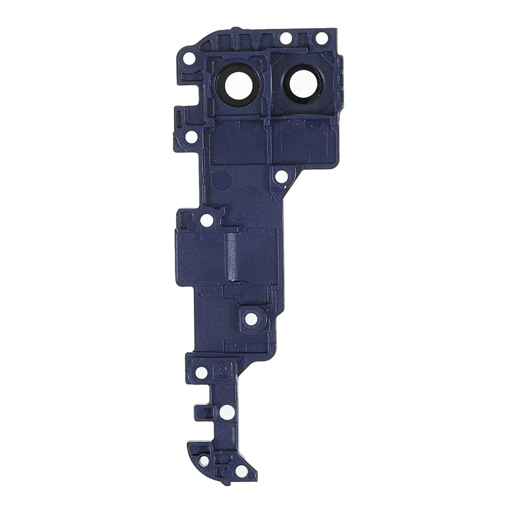 OEM Back Camera Lens Ring Cover with Glass Lens Replacement (without Logo) for Samsung Galaxy A10s A107 - Blue - 2