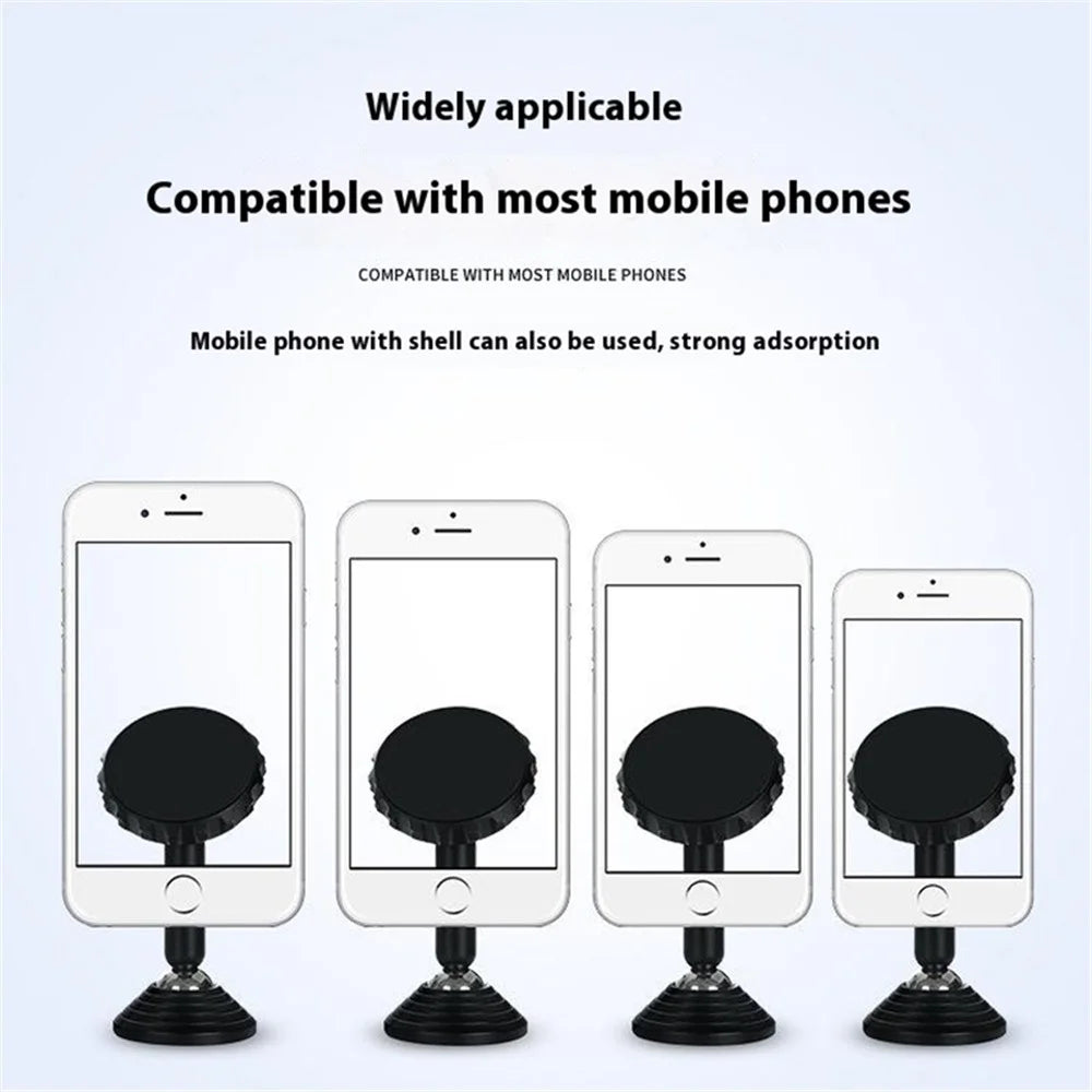 Q7 Suction Cup Bottom Phone Holder Magnetic Car Dashboard Phone Bracket for SUV Vehicle - Black - 2