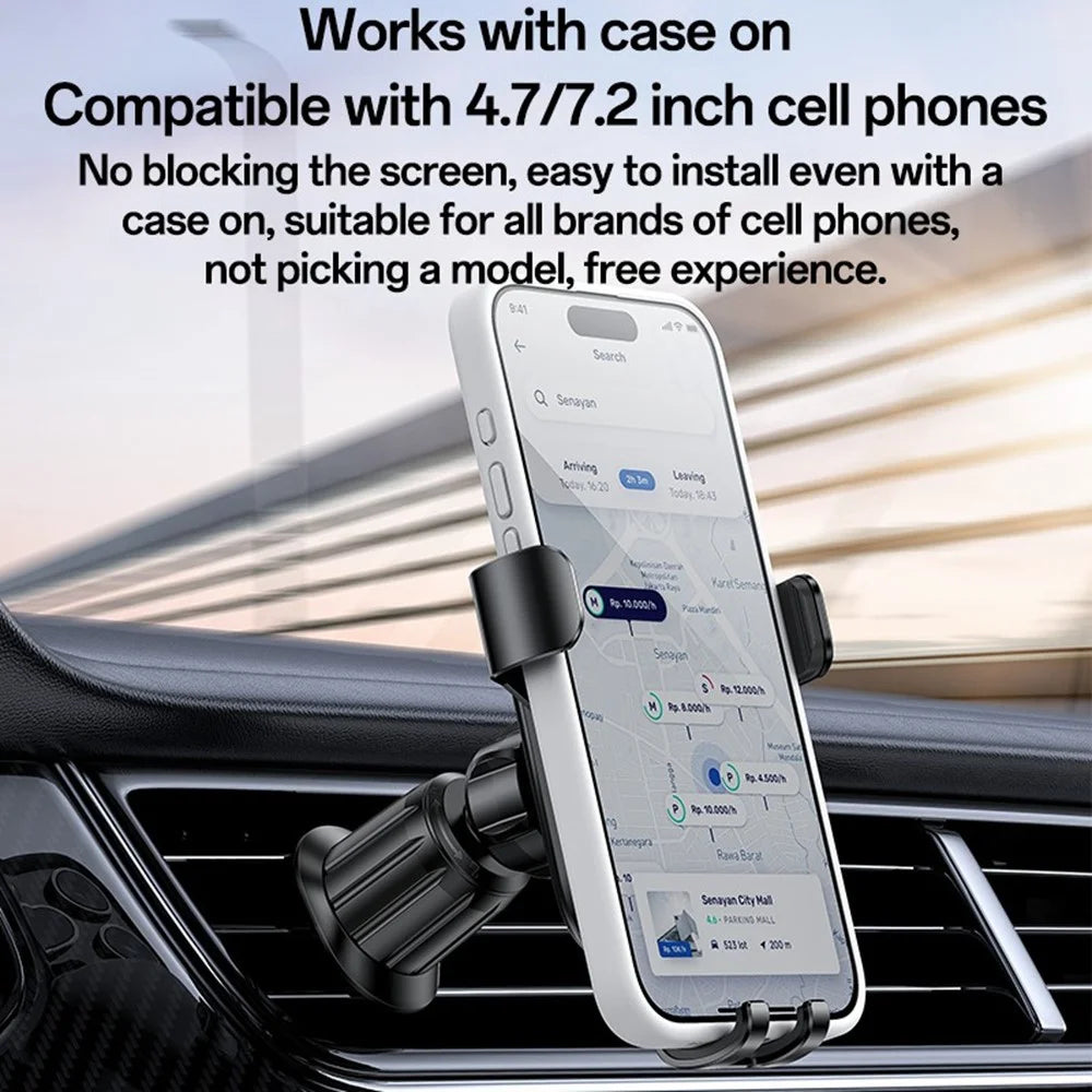 YESIDO C247 Gravity Sensing Phone Clamp Cell Phone Holder Car Air Vent Mount Bracket - 5