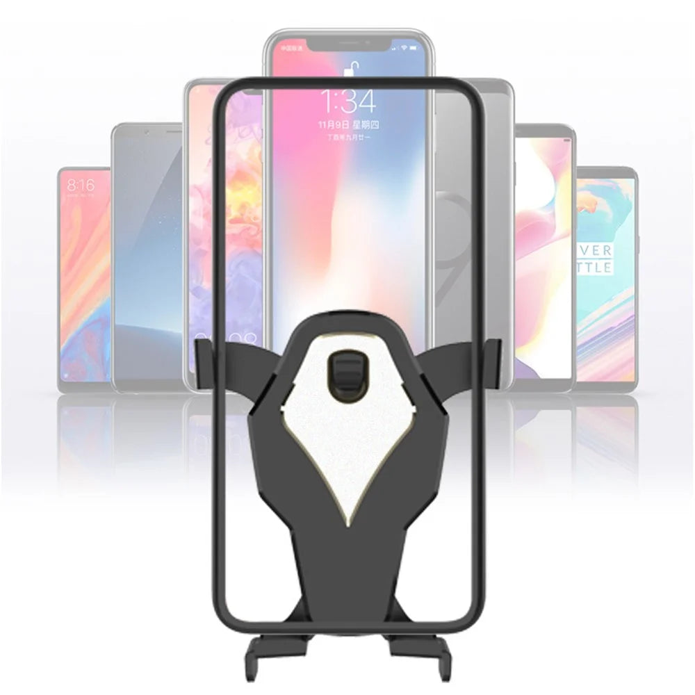 YC04 360 Degrees Rotating Car Air Vent Mount Retractable Arms Mobile Phone Holder Bracket - Gold - 5
