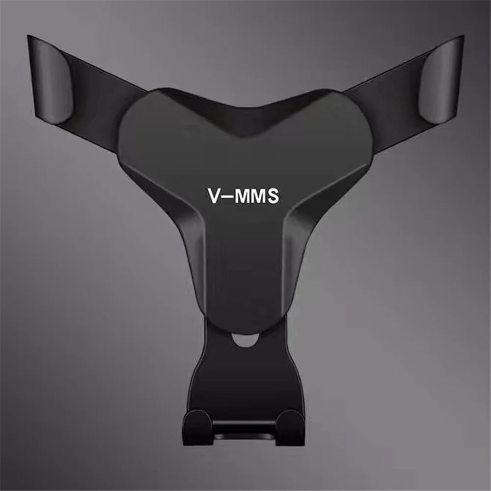 V-MMS Car Air Outlet Mount Gravity Phone Holder Y-Shape Air Vent Cellphone Bracket - Black - 2