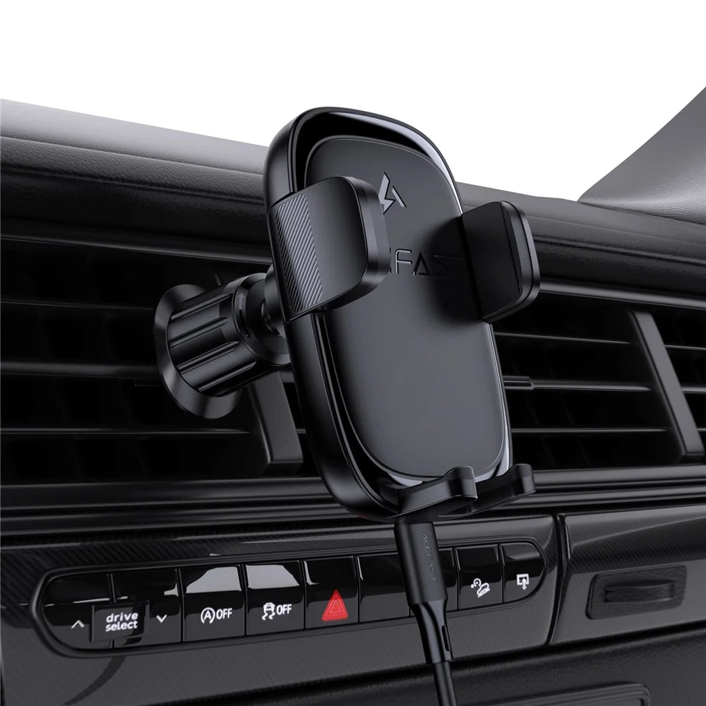 ACEFAST D48 Car Vent Mount Wireless Charger Phone Holder for 4.7-6.9 Inch Devices - 5