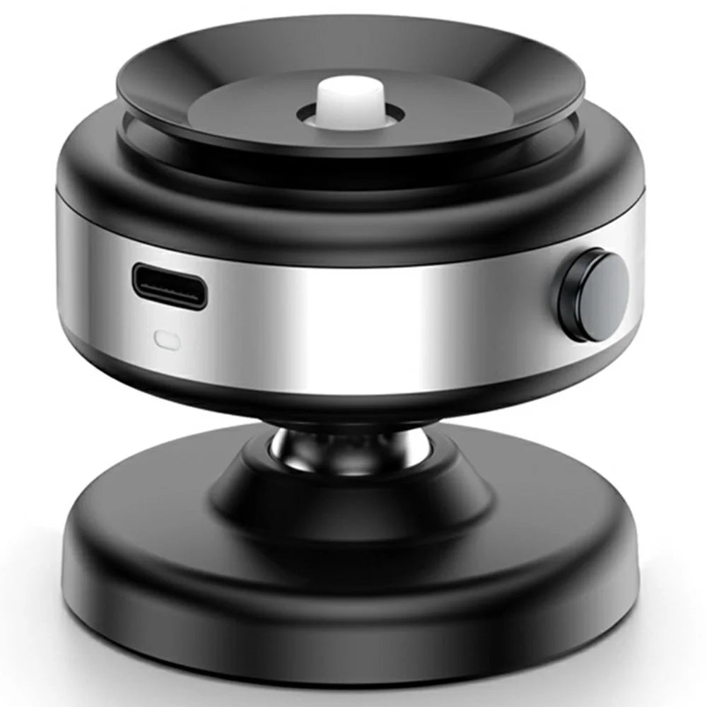 X9C Car Phone Mount Magnetic Suction Vacuum Holder 360° Rotation Stand For Navigation  /  Hands-Free Driving - Silver - 1