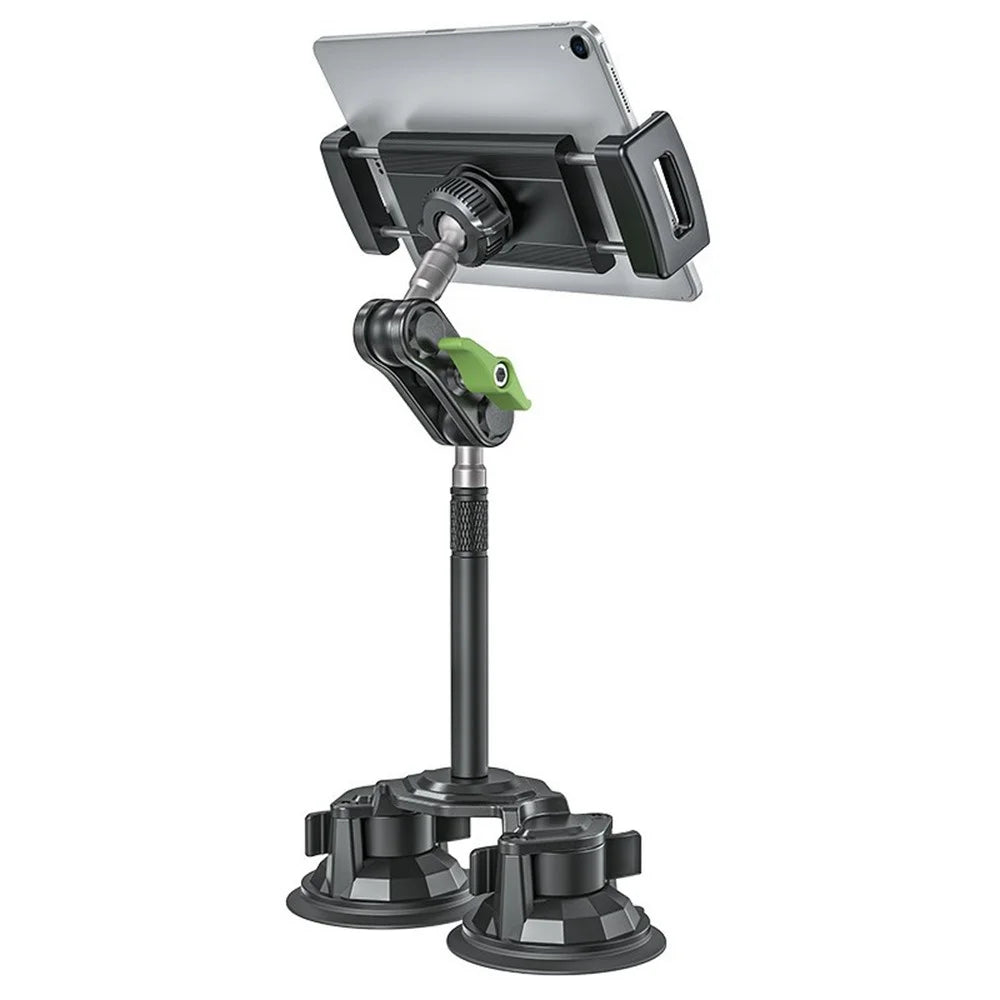 LANPARTE RBA-P2L Dual Suction Cup Tablet Stand Extended Version Universal Car Holder Mount with Adjustable Arm - 2