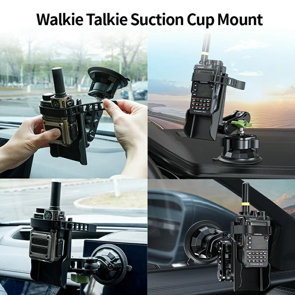 LANPARTE RBA-WT01N Wireless Intercom Suction Cup Base Holder Universal Car Mounting Bracket for Walkie Talkie - 4