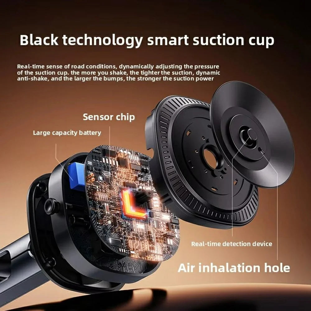 DJ-1 Electric Vacuum Suction Cup Car Camera Mount 360 Degree Adjustable Aluminum Alloy Action Camera Bracket - 5