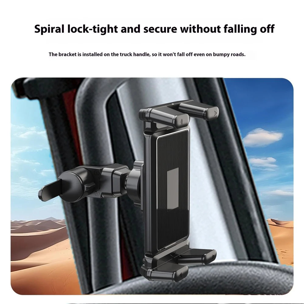 A006 360 Degree Rotatable Tablet Phone Mount Treadmill Spin Bike Vehicle Handle Installation Bracket - 5