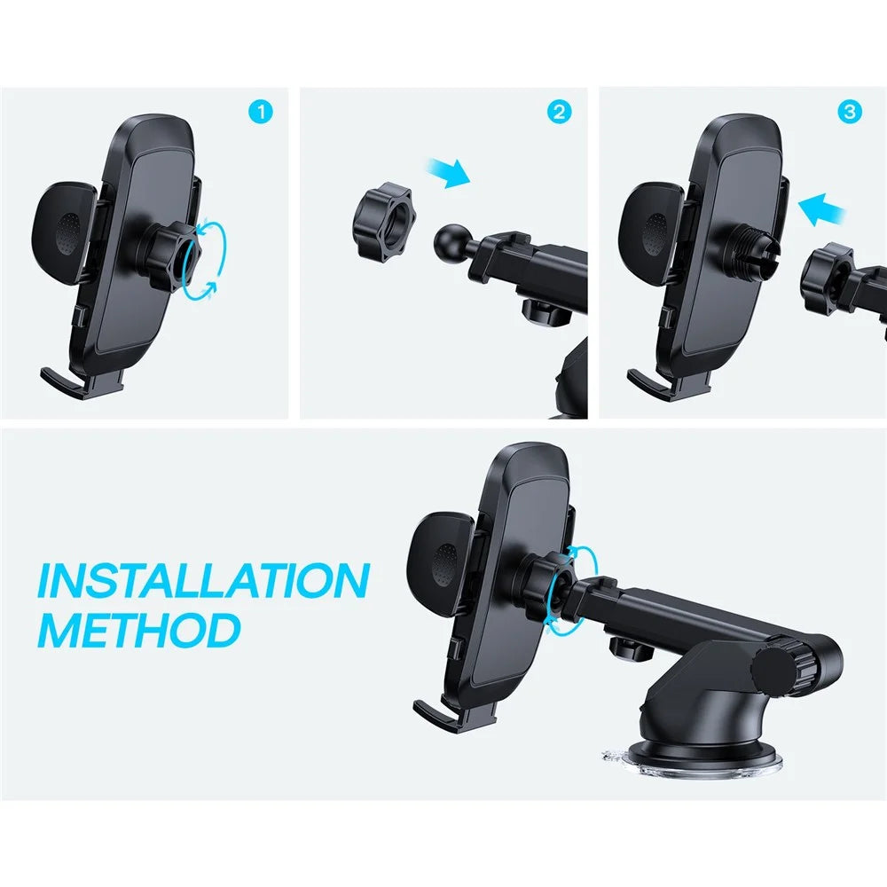 JOYROOM JR-ZS259 Car Dashboard Suction Cup Mount Bracket Holder for 4.7-6.9inch Mobile Phone - 7