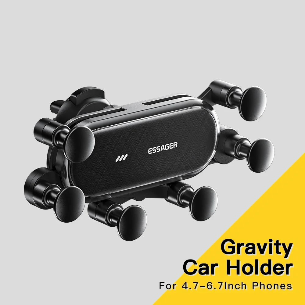 ESSAGER WEICHI Series Car Gravity Phone Mount Air Vent Phone Holder with 360-degree Rotating Ball for 4.7-6.7 inch Mobile Phones - 2
