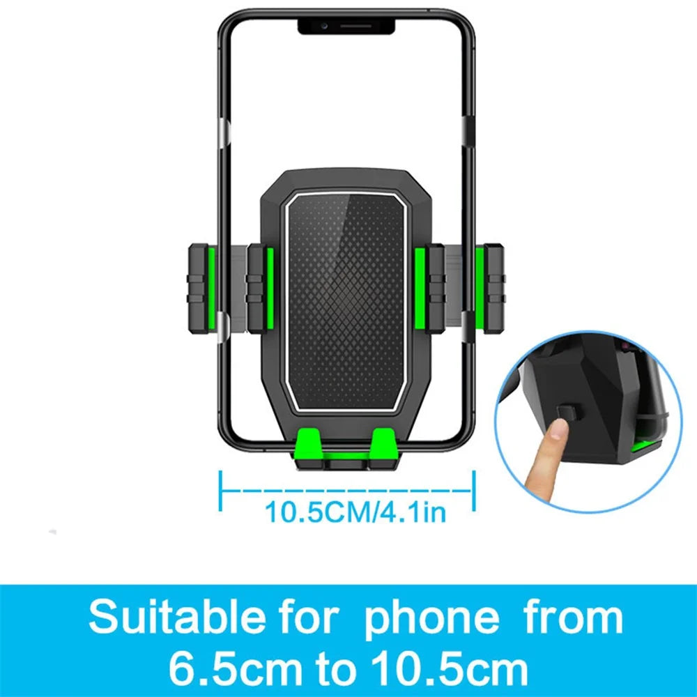 C004 Multi-functional Adjustable Car Drink Cup Bottle Holder Mobile Phone Bracket - Green - 7