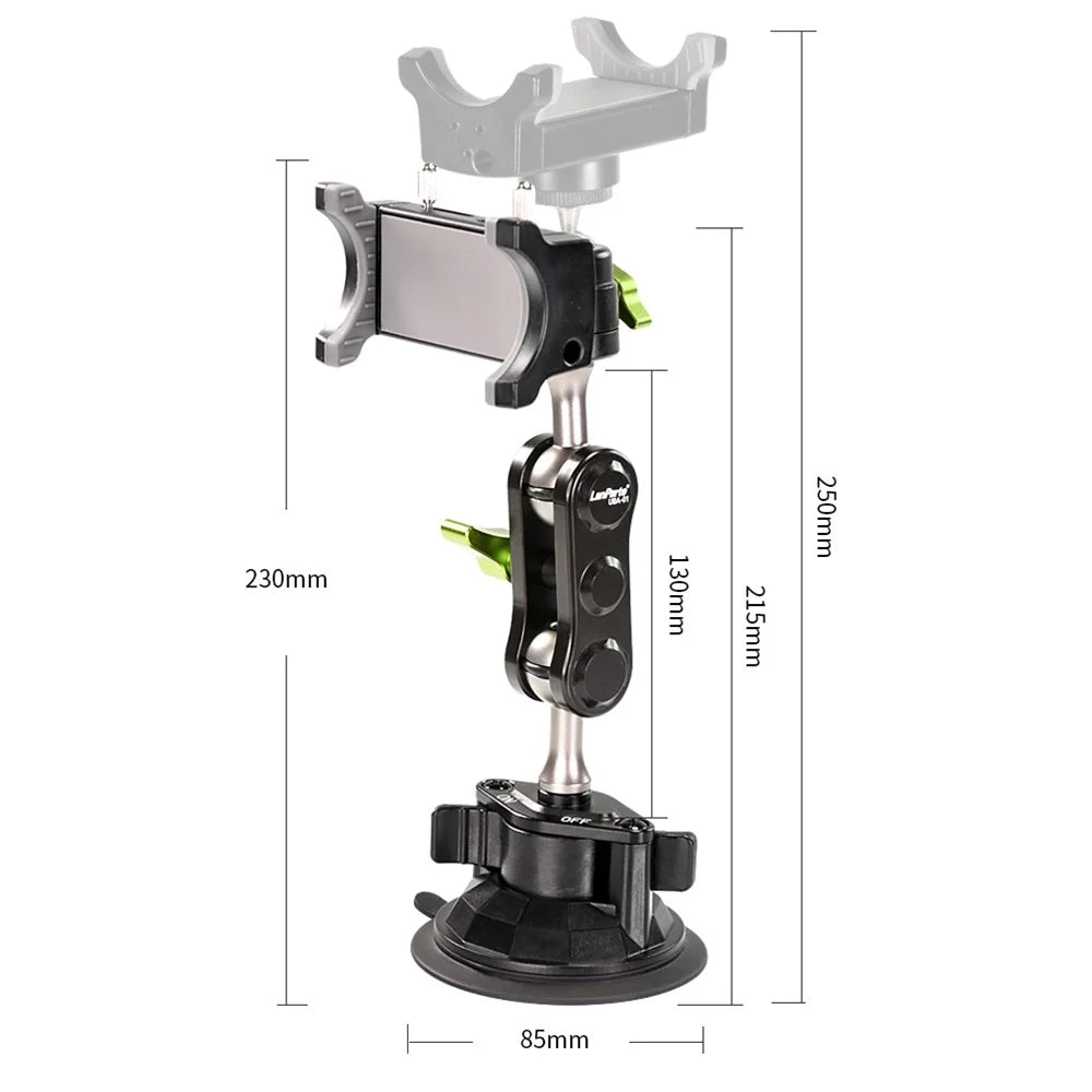 LANPARTE UBA-1 Universal Rotatable Phone Holder Stand Car Trip Suction Cup Cellphone Photography Bracket - 7