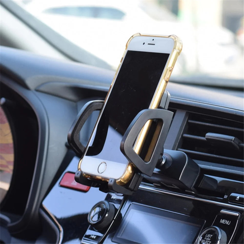 Universal Auto Car CD Slot Phone Mount for Driving Navigation 360-Degree Rotating Cell Phone Holder with Adjustable Clip - 5