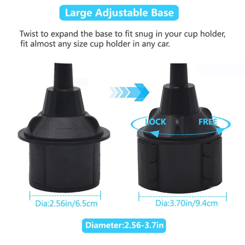 X033 Adjustable Phone Tablet Bracket 360 Degrees Rotation Universal Car Cup Holder Tablet Stand - 7