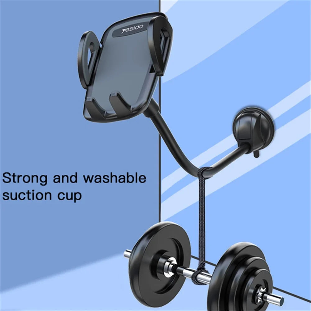 YESIDO C108 40cm Car Bendable Arm Smartphone Bracket Windshield Sucker Mount Cell Phone Holder with Mini Support - 7