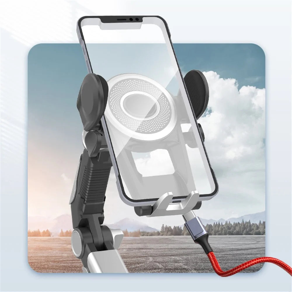 X0666 Multifunction Car Dashboard Phone Holder Adjustable Windshield Cell Phone Mount for Vehicles, Trucks - 4