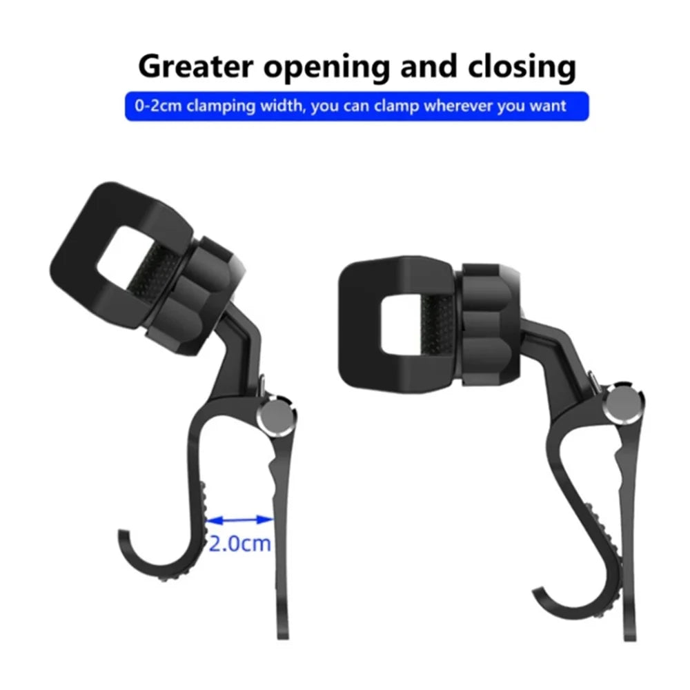 Multi-functional Clip-on Car Back Seat Mobile Phone Holder Bracket Hook Hanger - Grey - 2