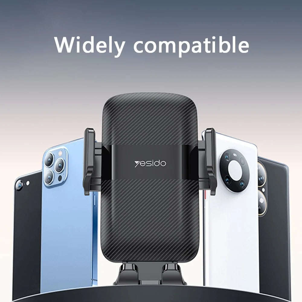 YESIDO C175 Mini Suction Cup Dashboard Phone Mount Rotating Cell Phone Holder for iPhone 16 / 16 Plus / 16 Pro / 16 Pro Max - 6