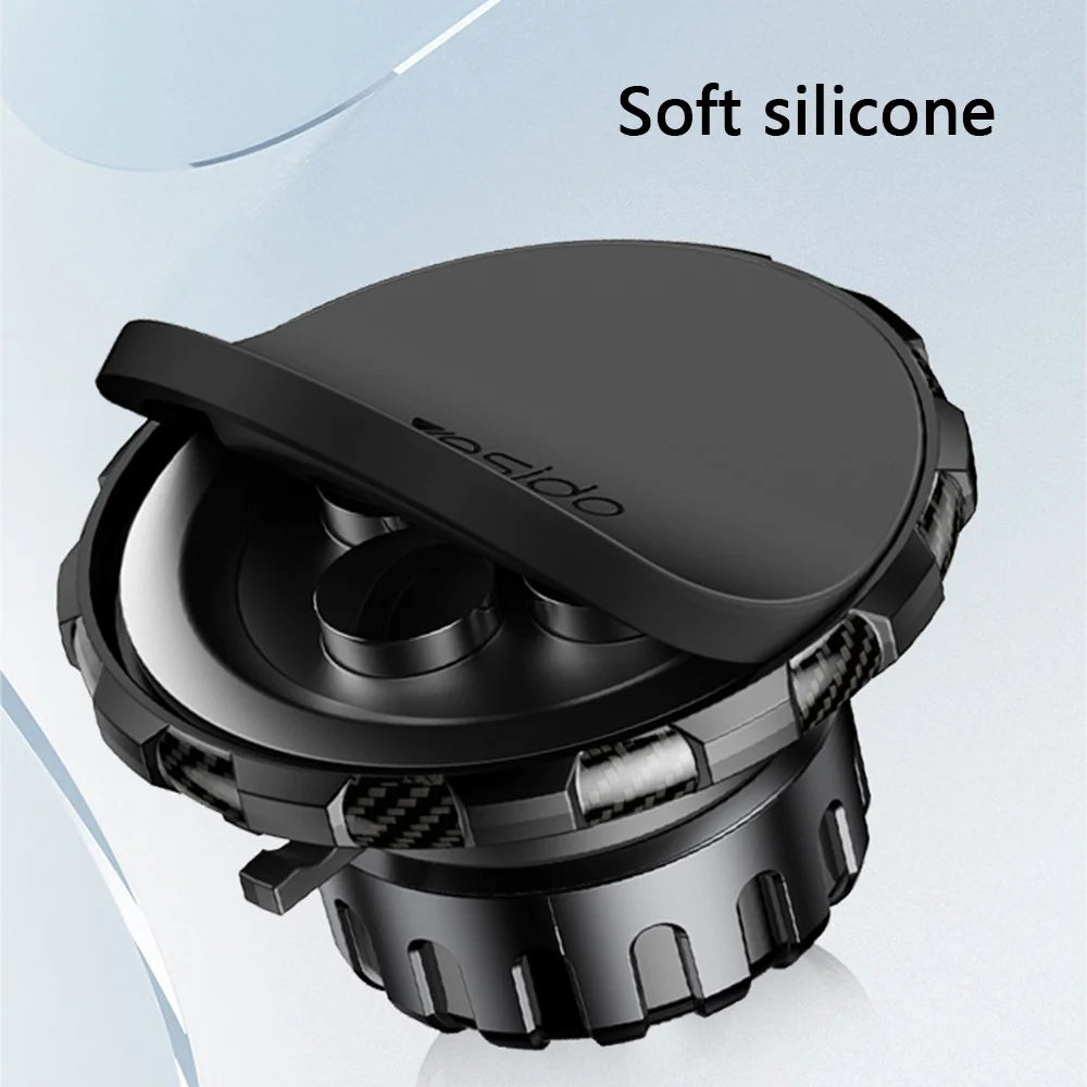 YESIDO C160 360 Degree Rotation Car Sucker Mount Magnetic Mobile Phone Holder with Air Vent Clip - 4