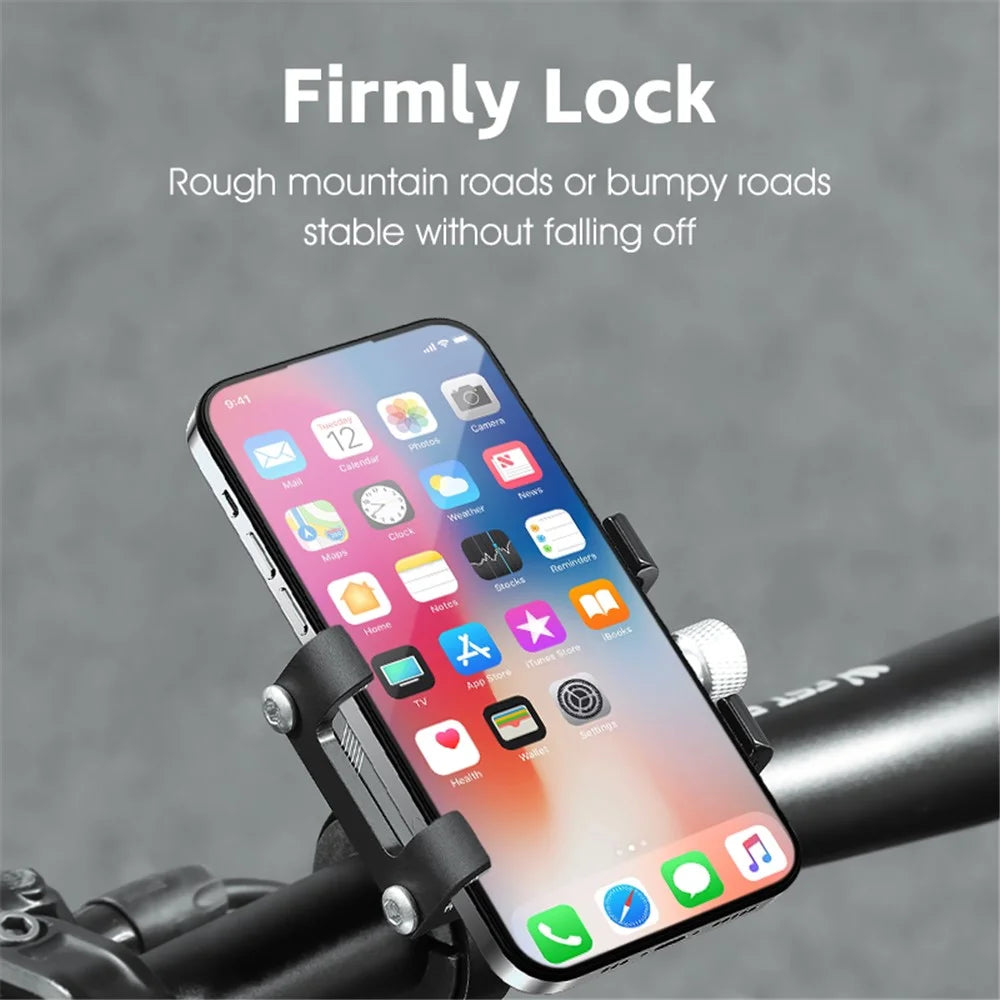 WEST BIKING YP0715068 Bike Handlebar Phone Holder Aluminum Alloy Cycling Phone Bracket - Meteor - 3
