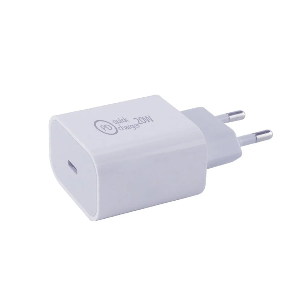 20W USB-C PD Fast Charger for iPhone 12 Series etc. - EU Plug - 2