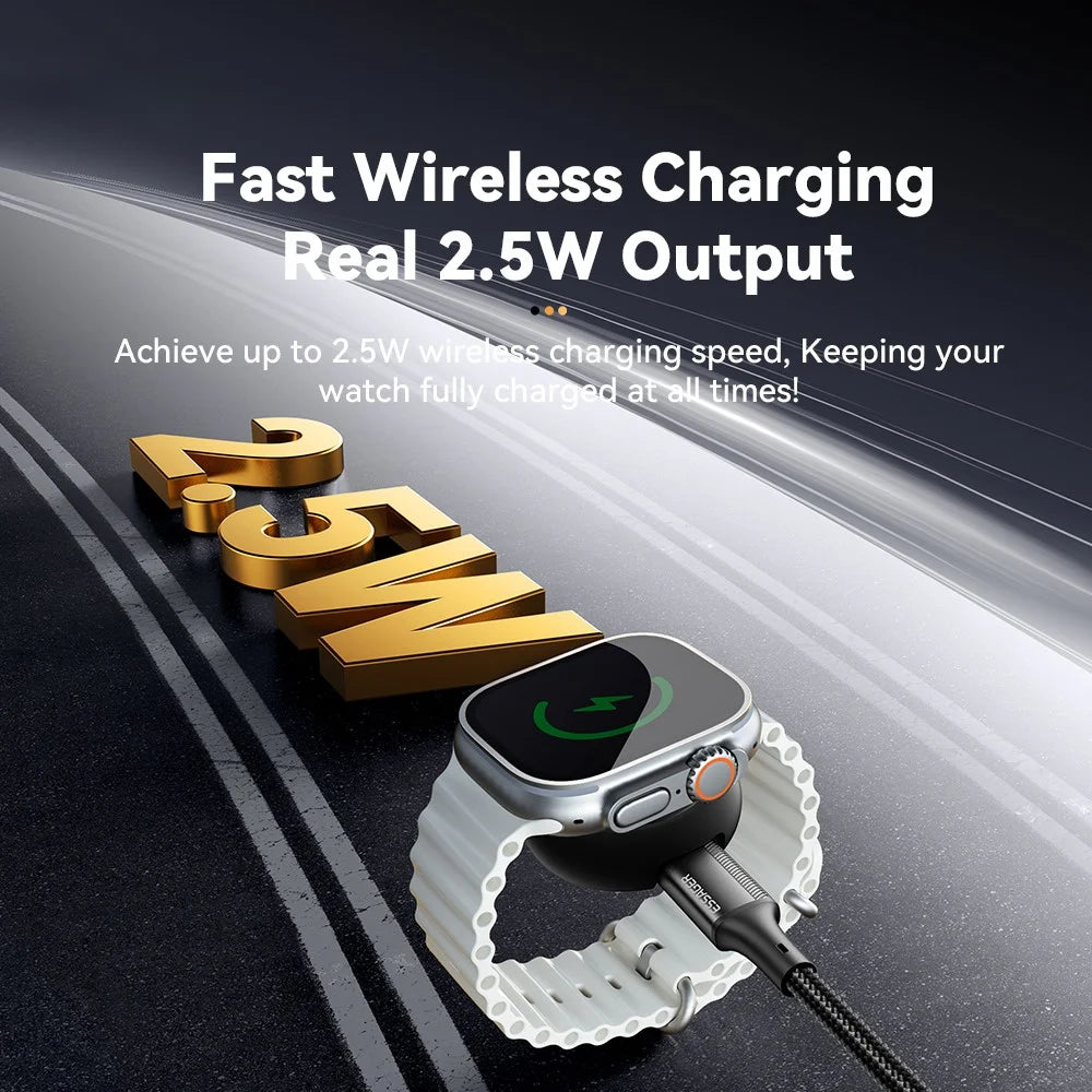 ESSAGER For Apple Watch Magnetic Wireless Charger Type-C Female Port Charging Dock - 4