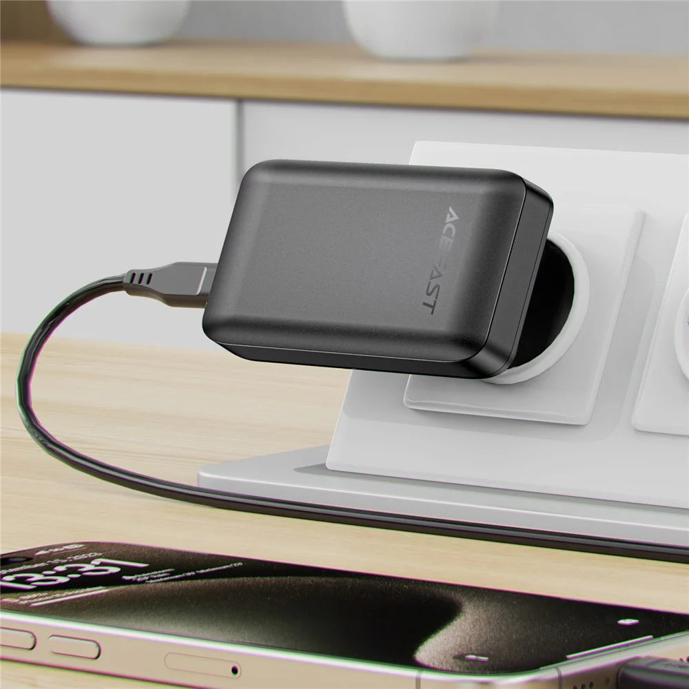 ACEFAST A100 PD 65W Fast Charging GaN Wall Charger with 2xUSB-C+USB-A, EU Plug - 2