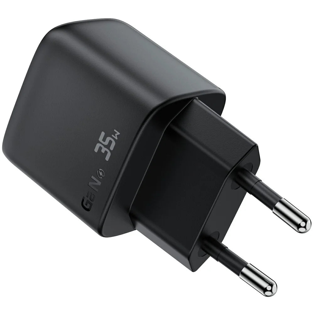 ACEFAST A116 For Multiple Devices PD 35W GaN Charger  Dual Port USB C and A LED Display Quick Charging Adapter - EU Plug - 2