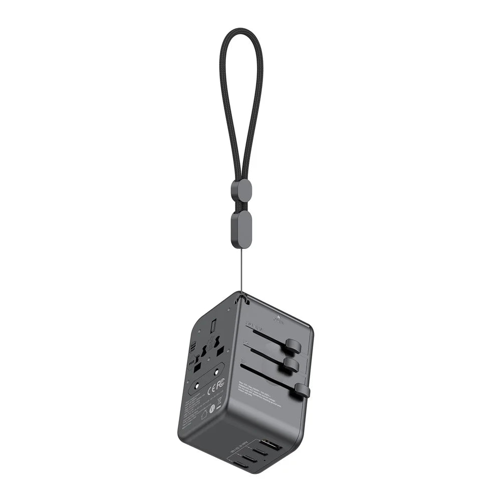 BUDI AC355B30 30W Global Travel Charger 4 Type-C + USB-A Multi-Port Fast Charging Charger Adapter - 1