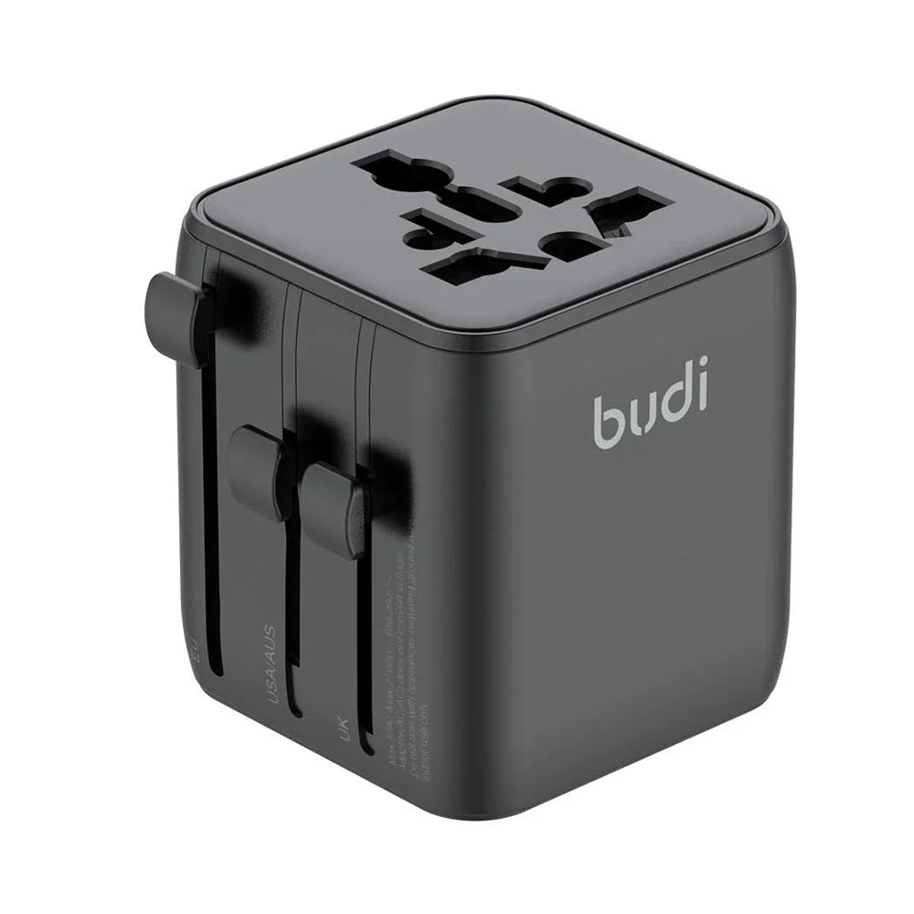 BUDI AC362B Global Travel Socket Converter Adapter Power Plug Wall Charger Block - 2