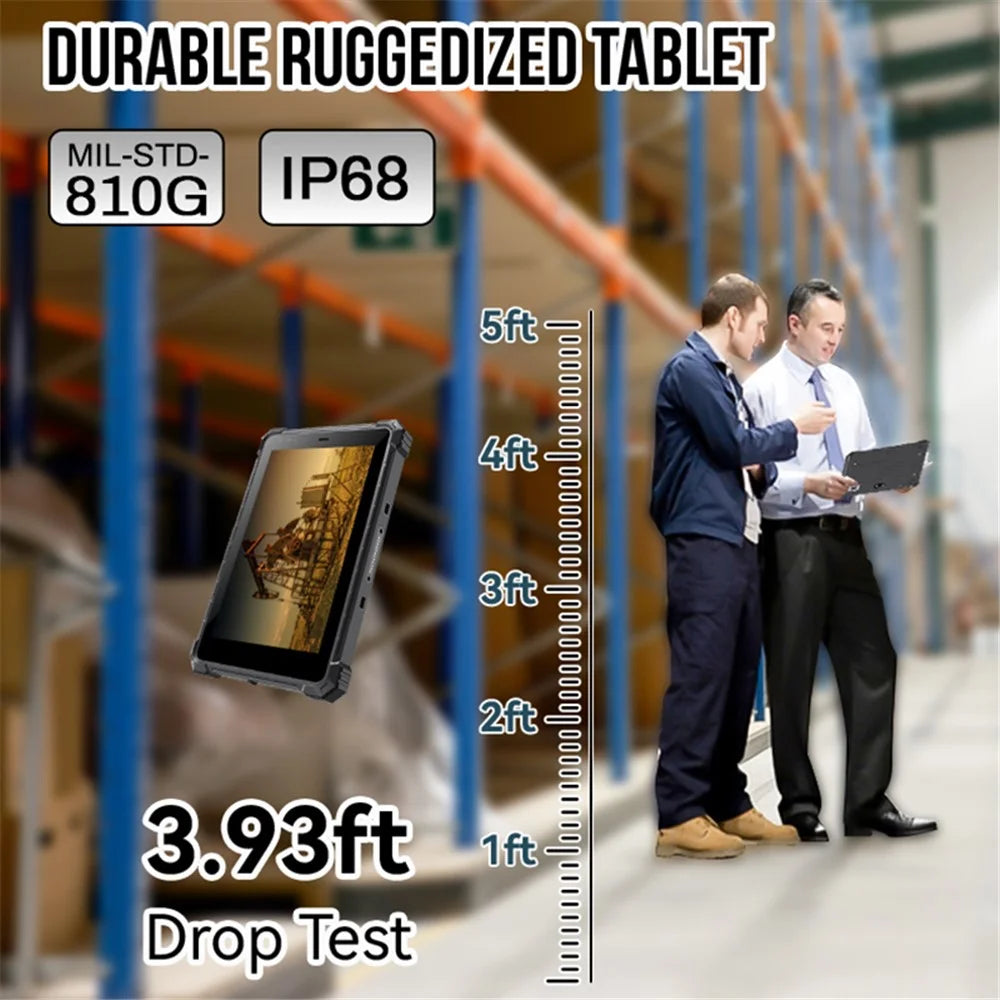 CENAVA A10ST Rugged Tablet 10.1-inch 4GB+64GB Android 10 IP68 Waterproof Fall-proof Dust-proof Tablet PC - EU Plug - 2