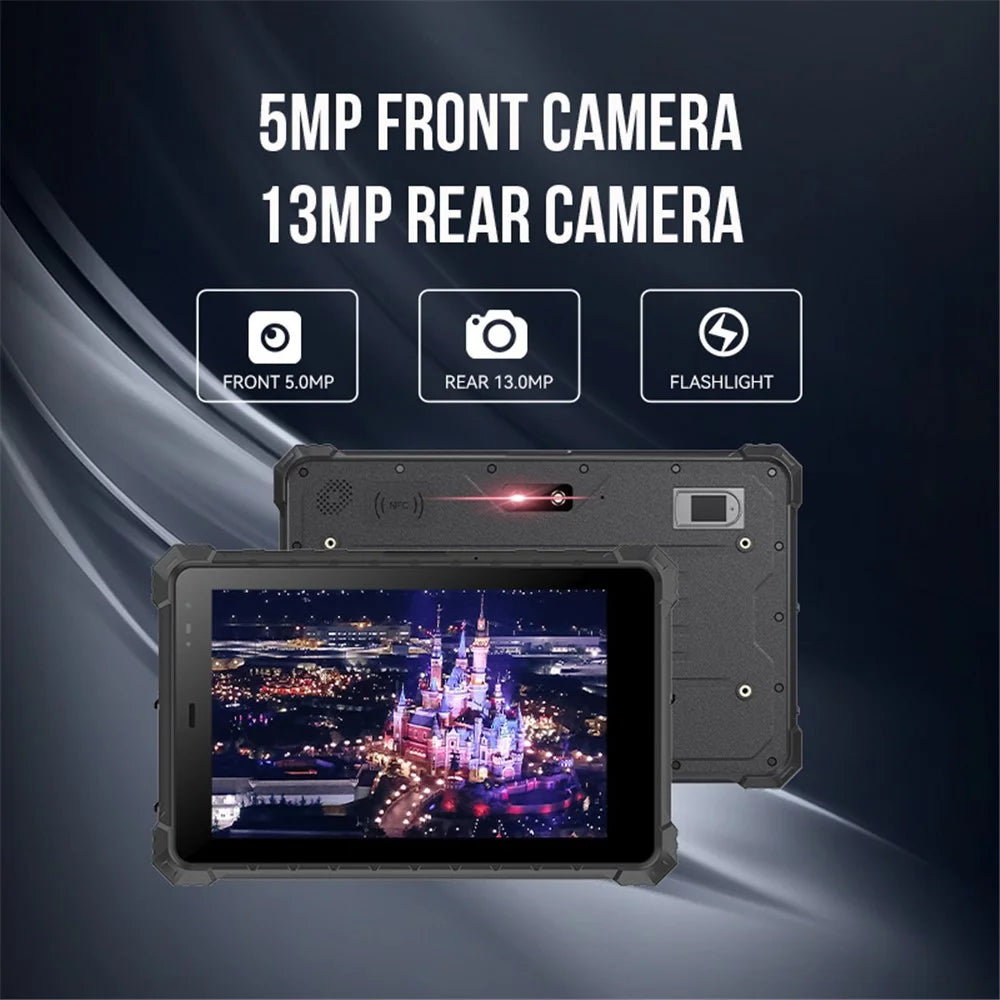 CENAVA A10ST IP68 Waterproof Rugged Tablet 8.0-inch 8GB+128GB Tablet PC 10000mAh Batterry Fall-proof Dust-proof - EU Plug - 5