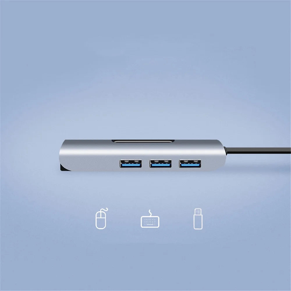 Type C*2 to USB3.0/F*4 (4 in 1 Docking Station) - 2