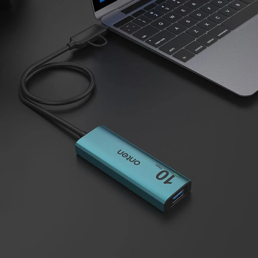 ONTEN UCA612+ USB-A / USB-C to 4 Port USB 3.2 Gen2 Hub 2xType-C + 2xUSB-A 10G Data Transfer Adapter - 5