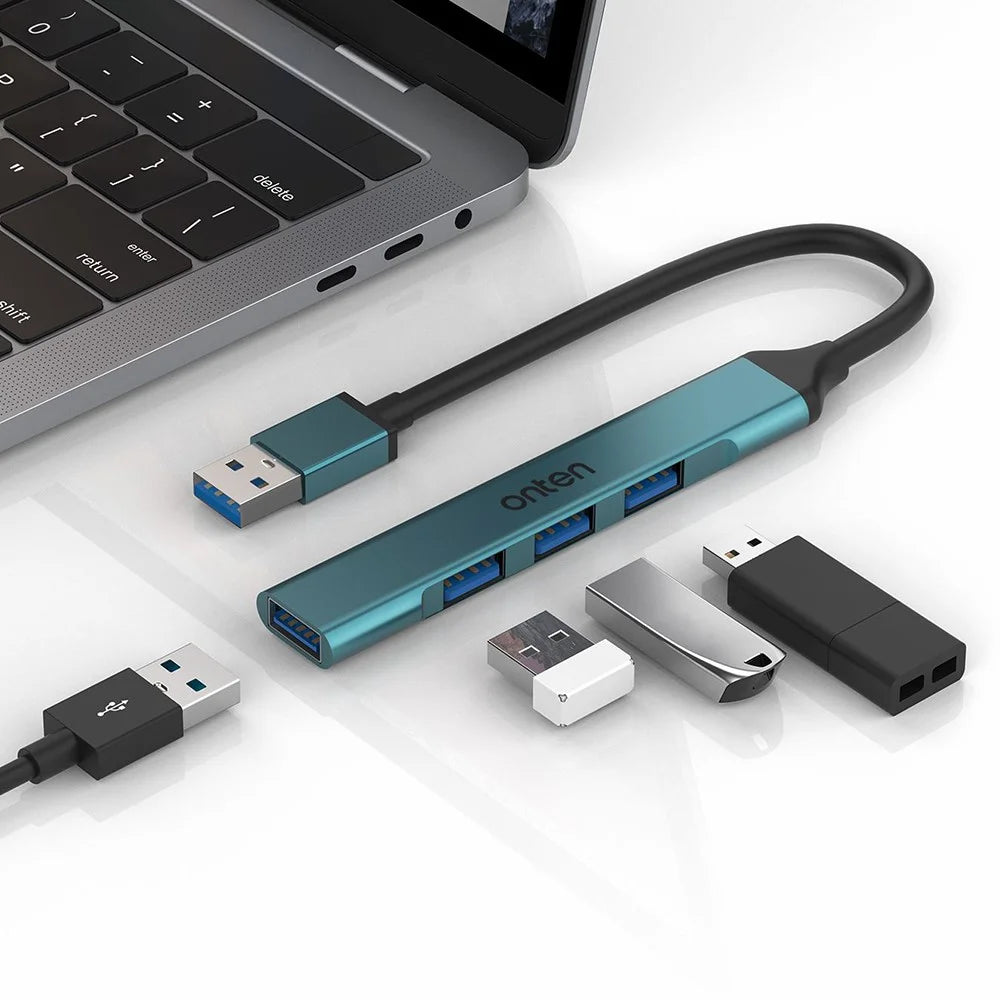 ONTEN OTN-5701 Portable USB Hub Adapter USB to USB 3.0 + 3xUSB 2.0 Expansion Dock - 6