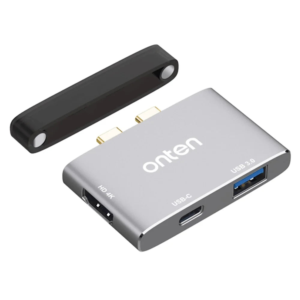 ONTEN 9177S For MacBook Type-C Hub PD3.0 Charging 4K HD Video Output USB 3.0 Expansion Dock - 1