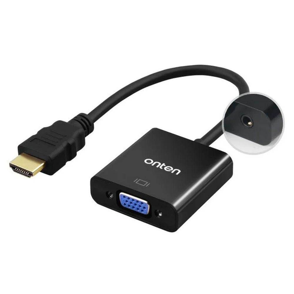 ONTEN 5169 HD to VGA 1080P Converter Adapter with Audio Port - 1