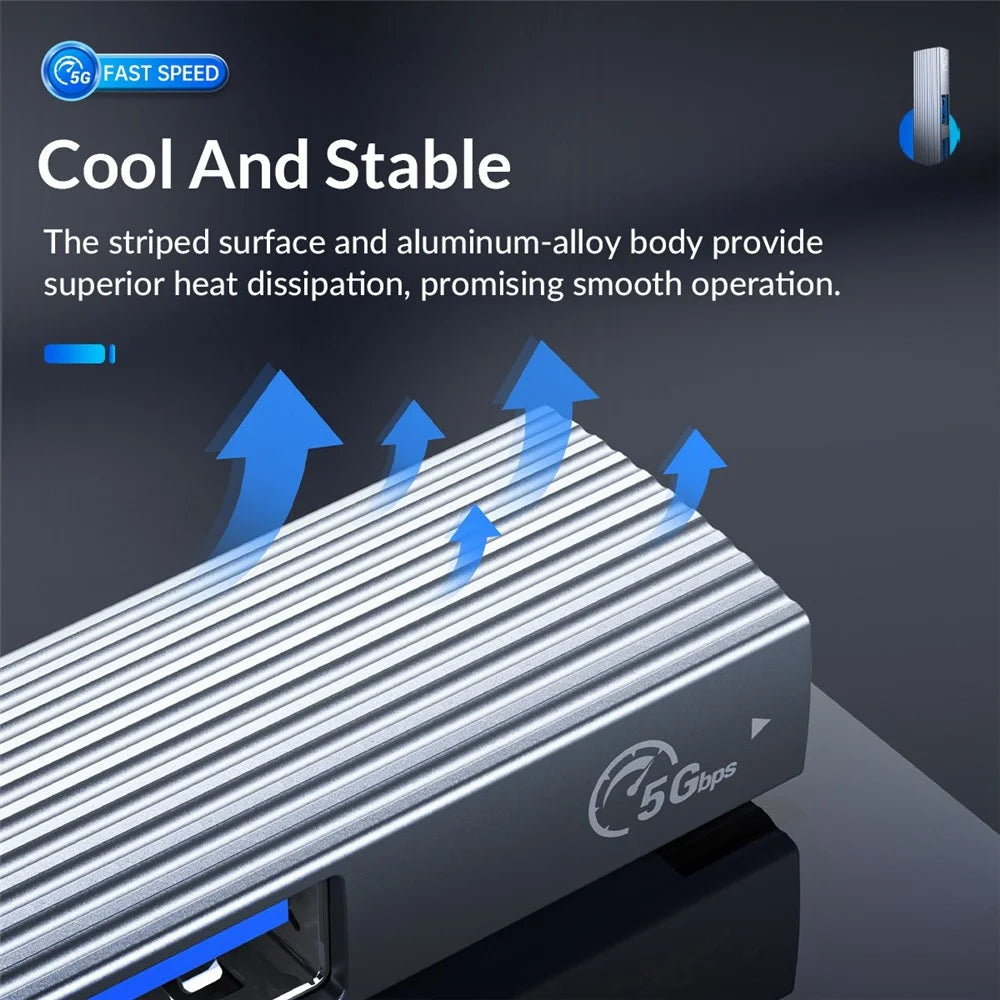 ORICO AH-A12F 4-Port USB3.0 HUB USB to USB3.0+USB2.0+TF Card Slot Adapter Converter Support Card Reader - 5