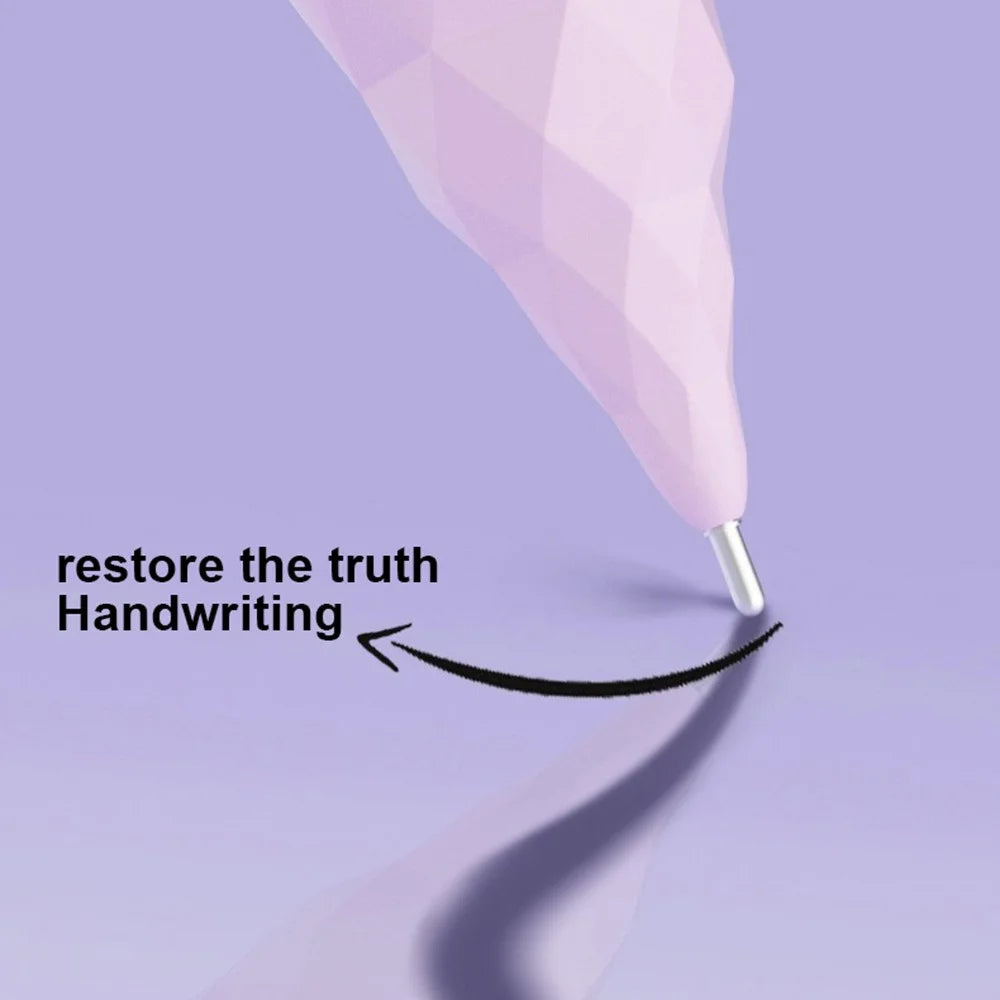 For Apple Pencil (2nd Generation) / Pencil (1st Generation) / Pencil (USB-C) Tips Rhombus Noiseless Pen Tips - Fine Point / Light Green - 2