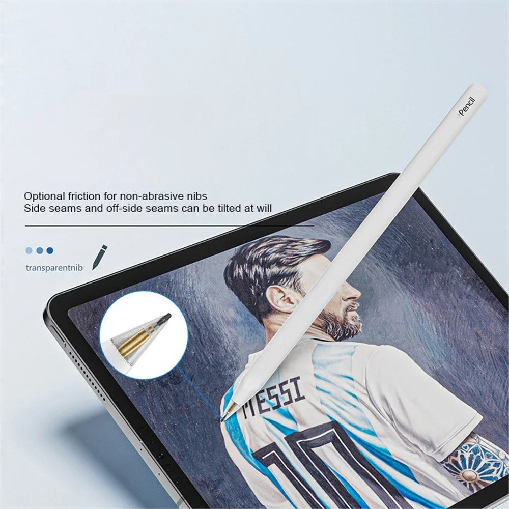 Clear Replacement Tip for Apple Pencil (2nd Generation) / (1st Generation) HB Transparent Stylus Nib - Ball Nib+White - 2