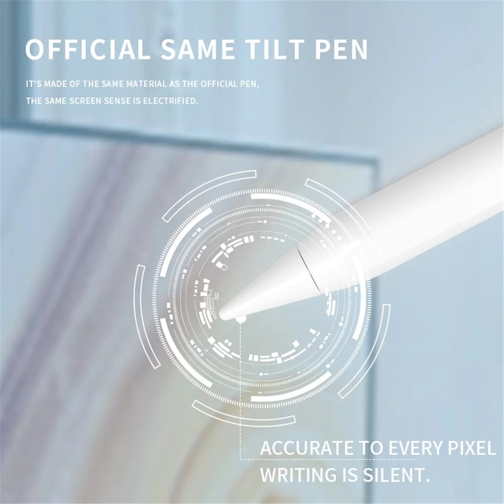 6WP Active Capacitive Pen Anti False Touch Bluetooth-compatible Stylus POM Nib Pencil with Indicator Light - 6