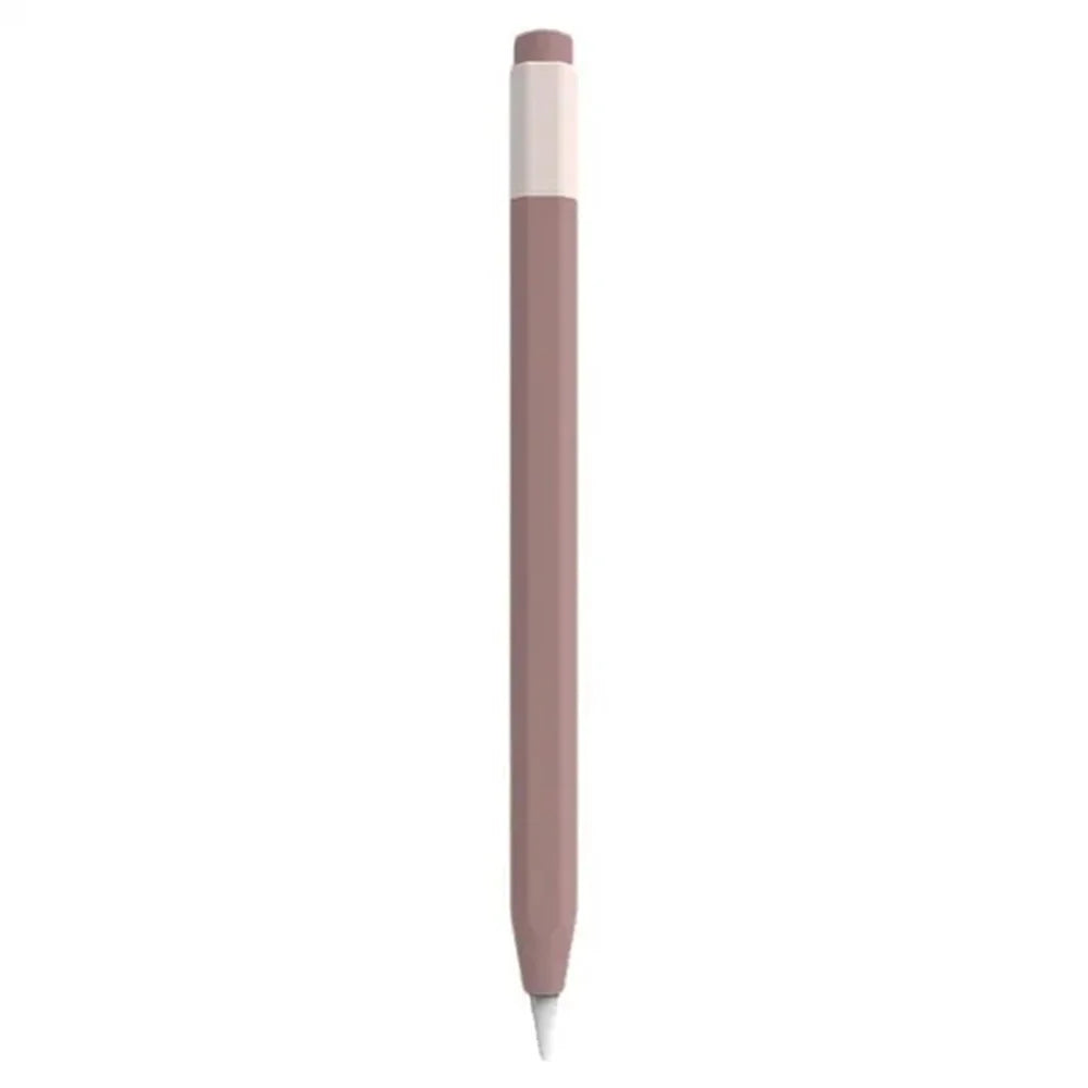 For Apple Pencil (USB-C) Anti-skid Silicone Protective Sleeve Capacitive Stylus Pen Anti-drop Cover - Deep Pink - 1