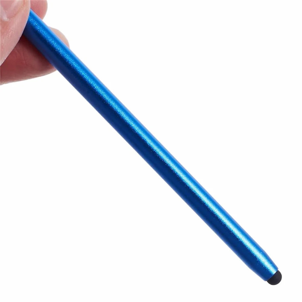 Dual Silicone Tips Passive Stylus Pen Sensitive Touch Writing Drawing Pencil - Dark Blue - 4